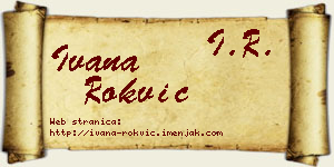 Ivana Rokvić vizit kartica